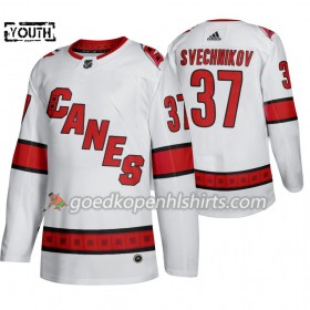 Carolina Hurricanes Andrei Svechnikov 37 Adidas 2019-2020 Wit Authentic Shirt - Kinderen